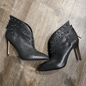 Vince Camino Black Studded Women's Ankle Boots